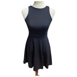 WHBM Black Mini Skater Dress
